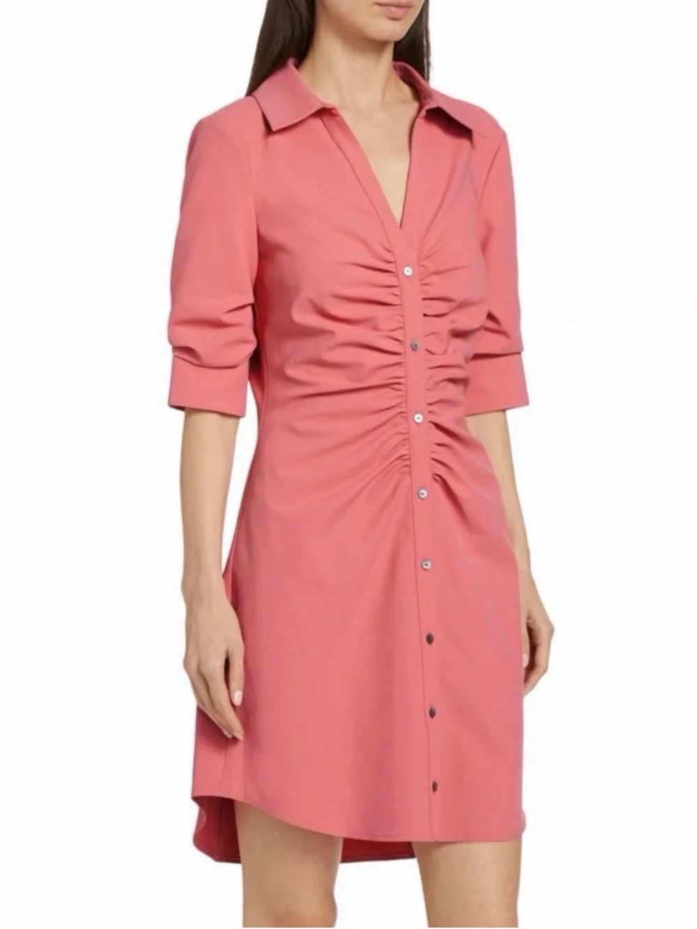 NWT Cinq a Sept Women's Mini Elina Dress, coral, 16